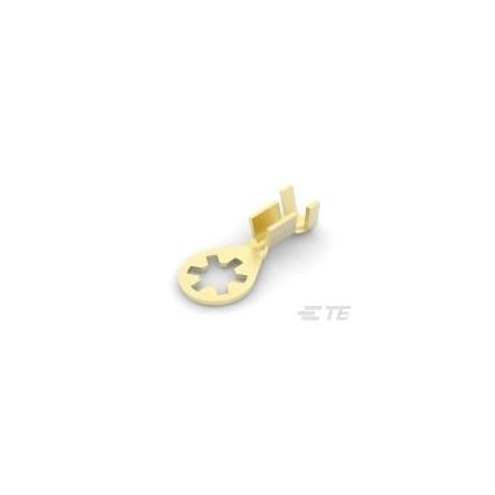 Te Connectivity Ring Terminal, #8 Stud Size, 2 mm², Bare Insulated 61794-4